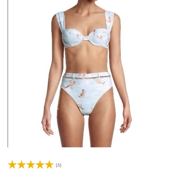 Angel Print Bikini with Blue Hue - Picture 4 of 8